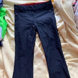 Girl’s black stretchy slacks